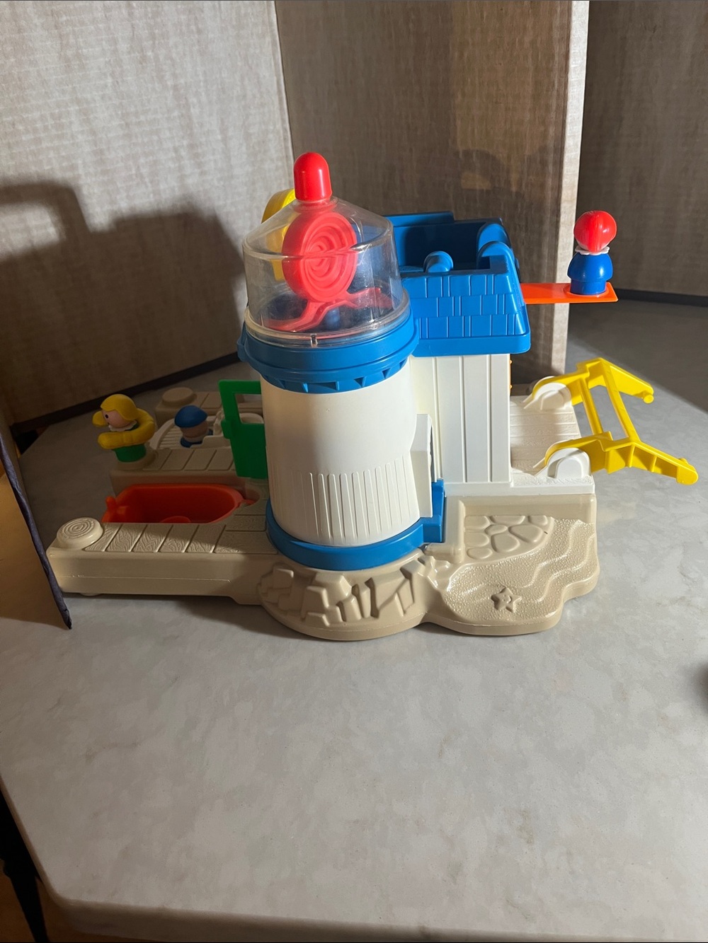 Vintage Fisher Price Little People Floating Marina Playset #252 Sea Plane Lot - Picture 8 of 9